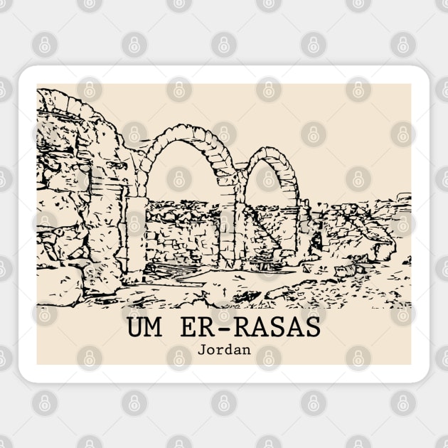 Um er-Rasas - Jordan Magnet by Lakeric